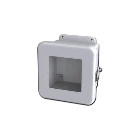 Saginaw Control & Engineering Quick release Padlock Latch Electrical Enclosures, 7.53 in H, 4.72 in D, 7.53 in W SCE-606FW
